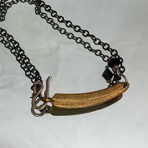 Urban Outfitters feather necklace